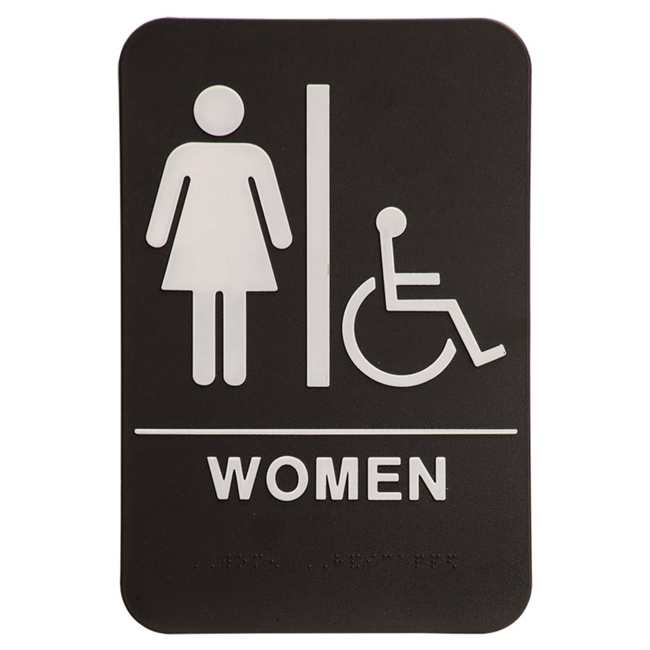 Quick Ship ADA Women's Restroom Sign