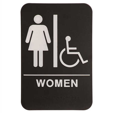 Quick Ship ADA Women's Restroom Sign