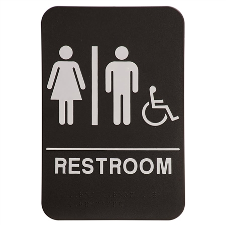 Quick Ship ADA Restroom Sign