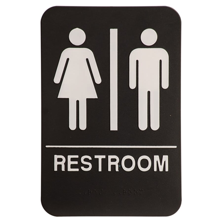 Quick Ship ADA Restroom Sign