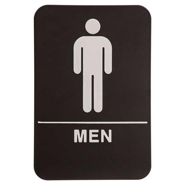 Quick Ship ADA Men's Restroom Sign