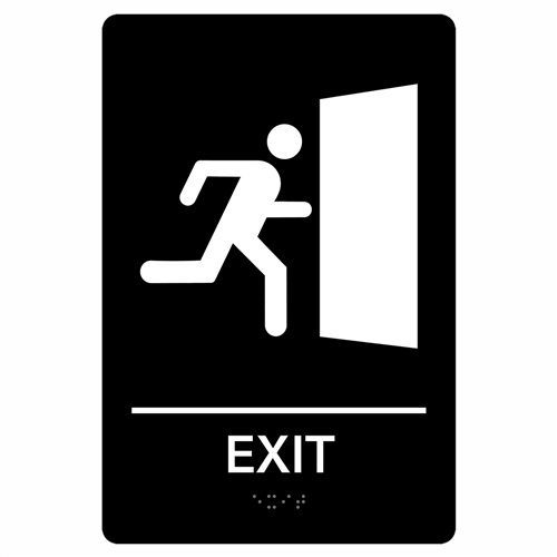 Quick Ship ADA Exit Sign