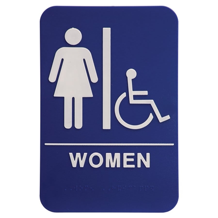 Quick Ship ADA Women's Restroom Sign
