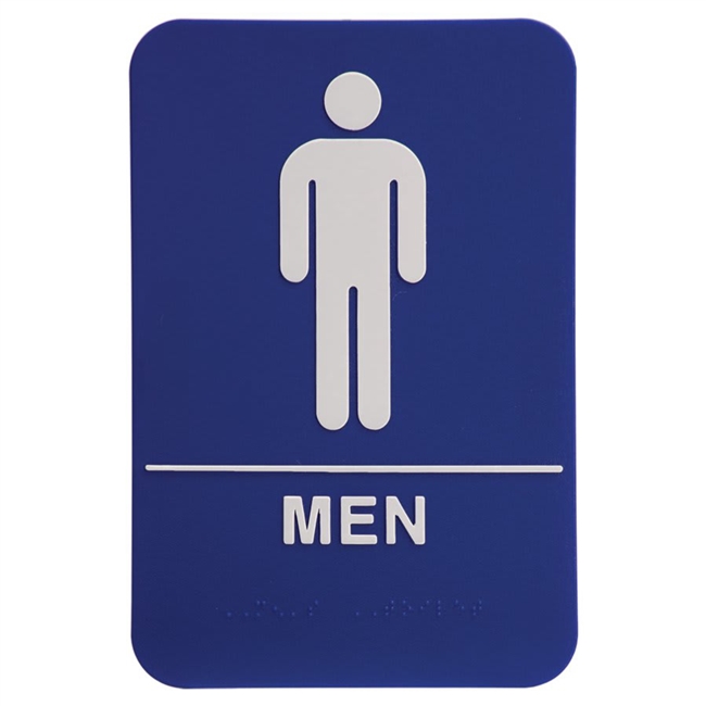 Quick Ship ADA Men's Restroom Sign