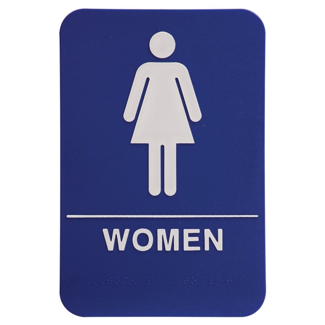 Quick Ship ADA Women's Restroom Sign