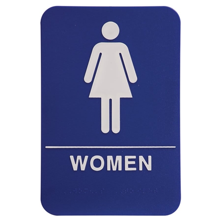 Quick Ship ADA Women's Restroom Sign