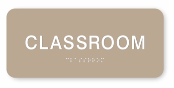 Classroom Braille Sign