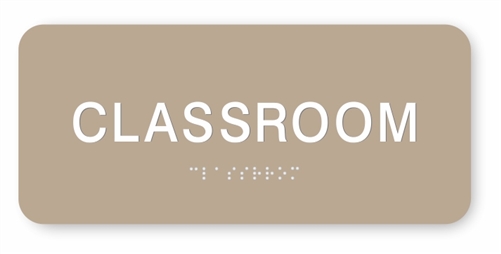 Classroom Braille Sign