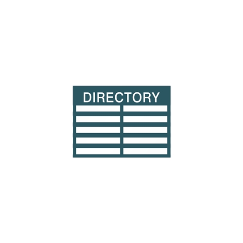 10 Windows - Large Directory Insert Window Sign, 15x11"