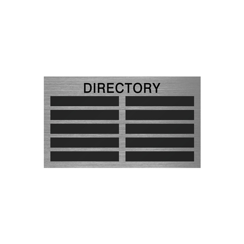 10 Windows - Large Directory Insert Window Sign, 24x14"