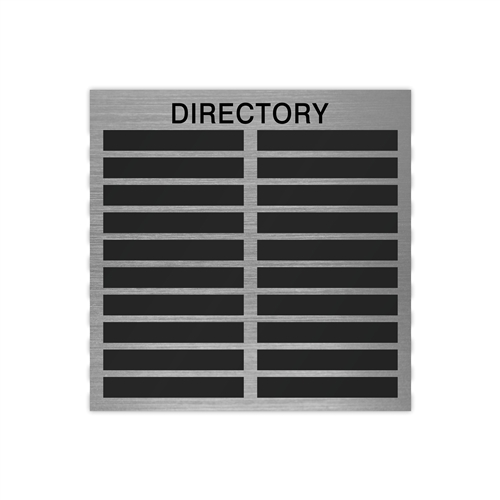 20 Windows - Large Directory Insert Window Sign, 24x24"