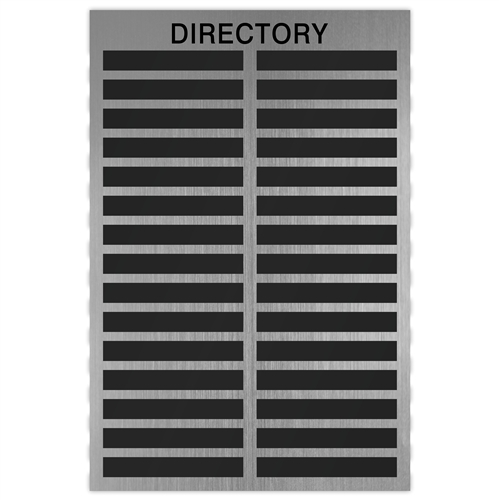 30 Windows - Large Directory Insert Window Sign, 24x36"
