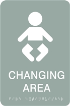 ADA Braille Baby Changing Sign