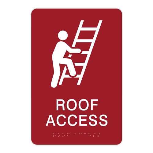 ADA Braille Stairs Sign