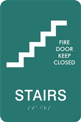 ADA Braille Stairs Sign