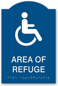 ADA Braille Area of Refuge Sign