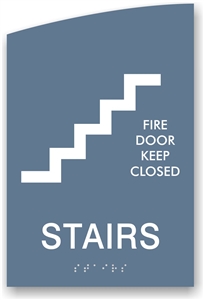 ADA Braille Stairs Sign