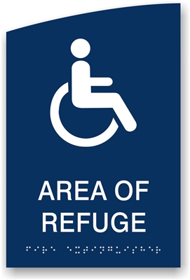 ADA Braille Area of Refuge Sign