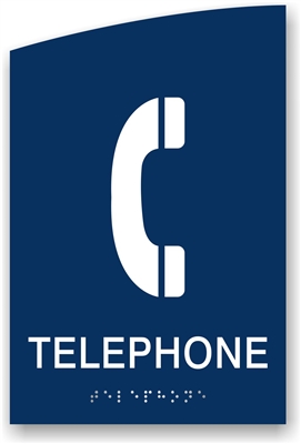 ADA Braille Telephone Sign