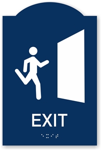 ADA Braille Exit Sign