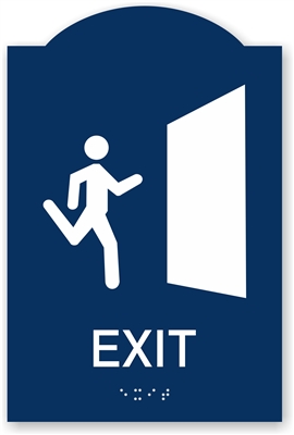 ADA Braille Exit Sign