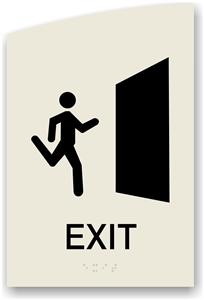 ADA Braille Exit Sign
