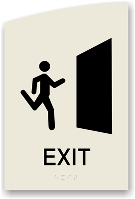 ADA Braille Exit Sign