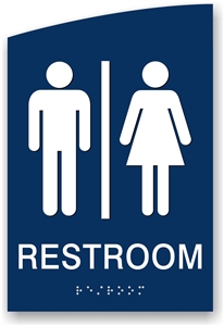 ADA Braille Restroom Sign