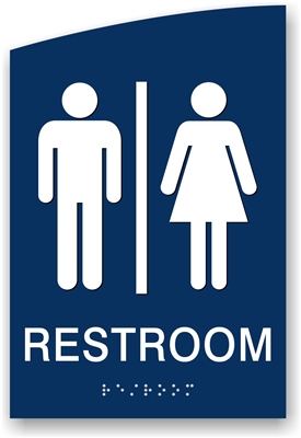 ADA Braille Restroom Sign