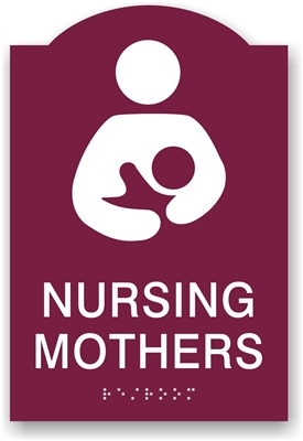 ADA Braille Nursing Mothers Sign