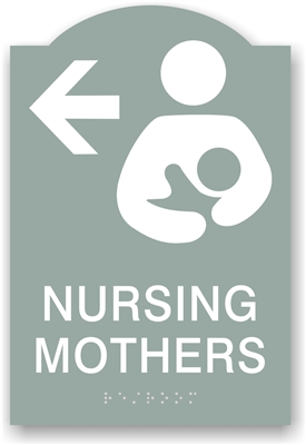 ADA Braille Nursing Mother Directional Sign