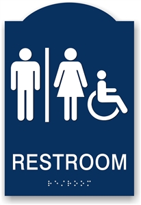 ADA Braille Restroom Sign