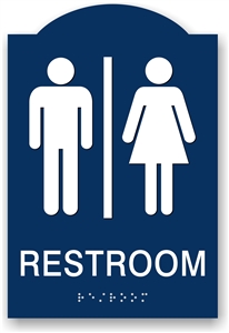 ADA Braille Restroom Sign