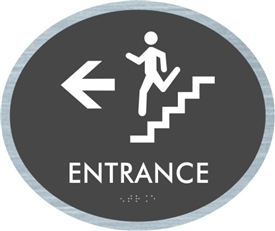 Stair Entrance braille ADA Sign