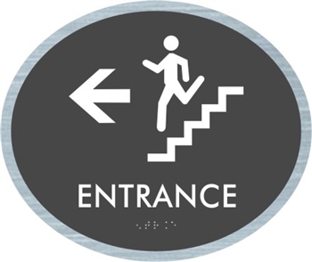 Stair Entrance braille ADA Sign