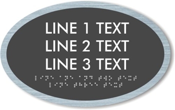 Room ID ADA Braille Sign