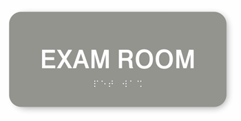 Exam Room Braille Sign