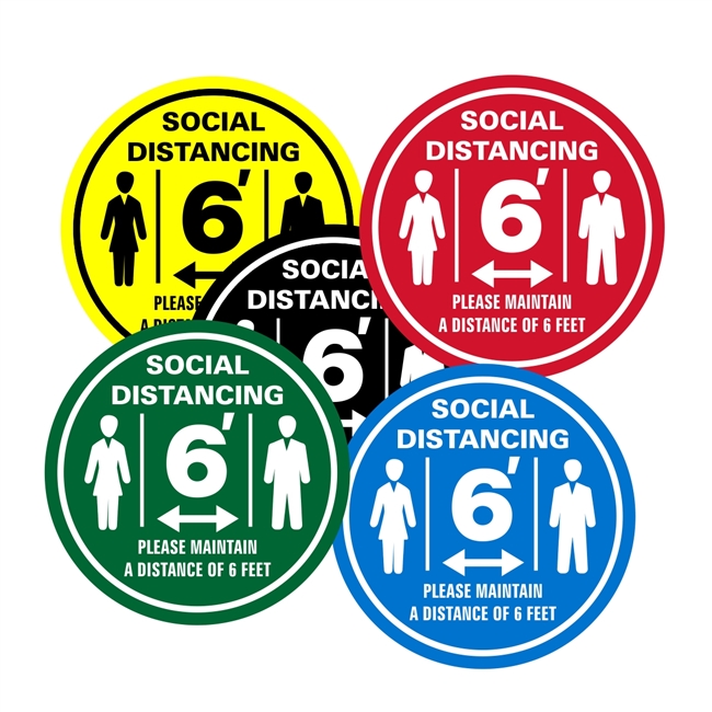Social Distancing Floor Safety Sign