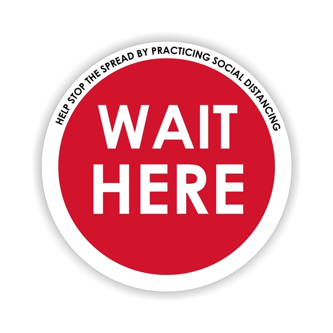 Social Distancing Floor Safety Sign