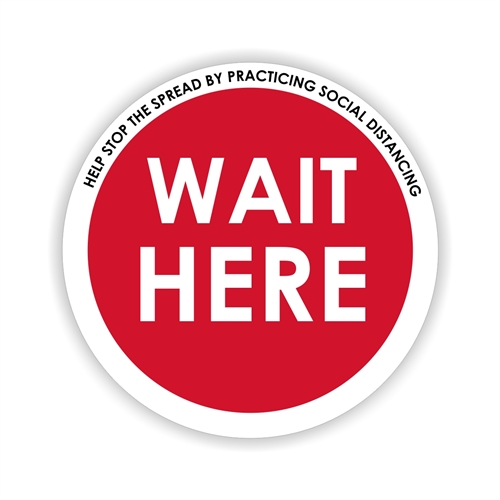 Social Distancing Floor Safety Sign