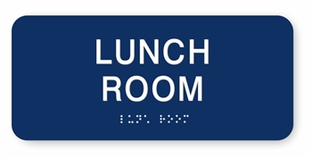 Lunch Room Braille Sign