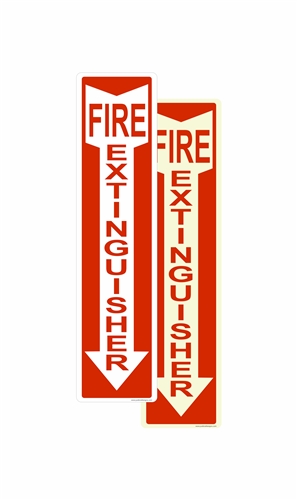 Luminous or Non-Luminous Fire Extinguisher ID Sign