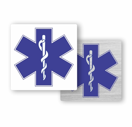 Star of Life Elevator Stretcher Sign