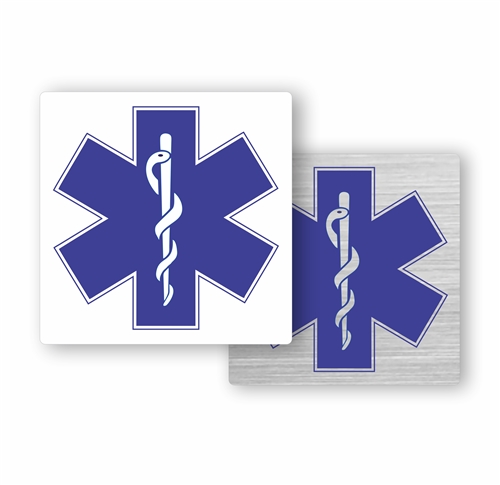 Star of Life Elevator Stretcher Sign