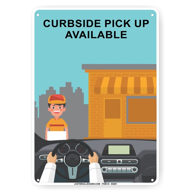 Curbside Pickup Sign