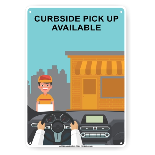 Curbside Pickup Sign