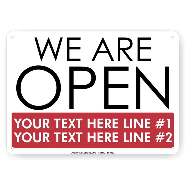 Custom Retail Open Sign