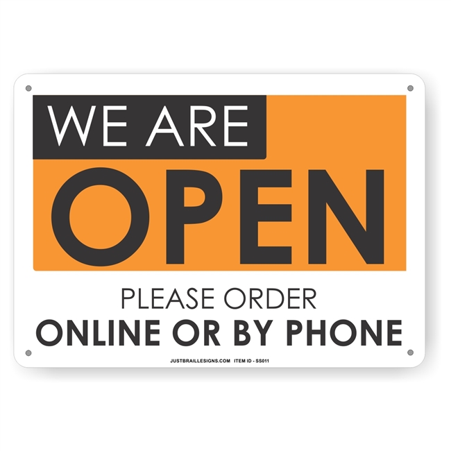 Retail restaurant OPEN Sign