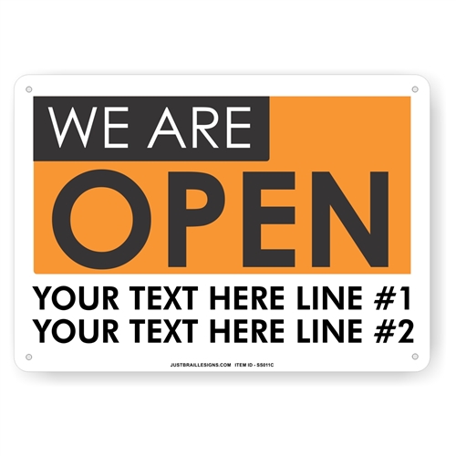 Custom Retail Open Sign