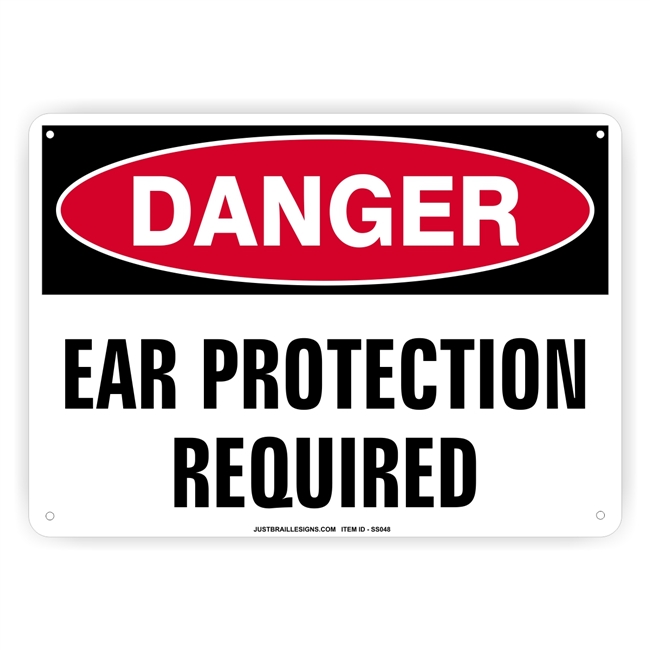 Ear Protection Safety Sign